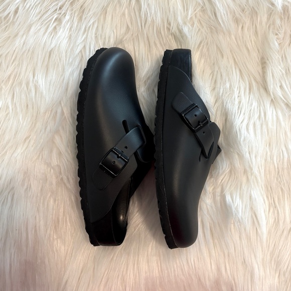 Birkenstock Boston Exquisite Clog Leather Black - Picture 6 of 9